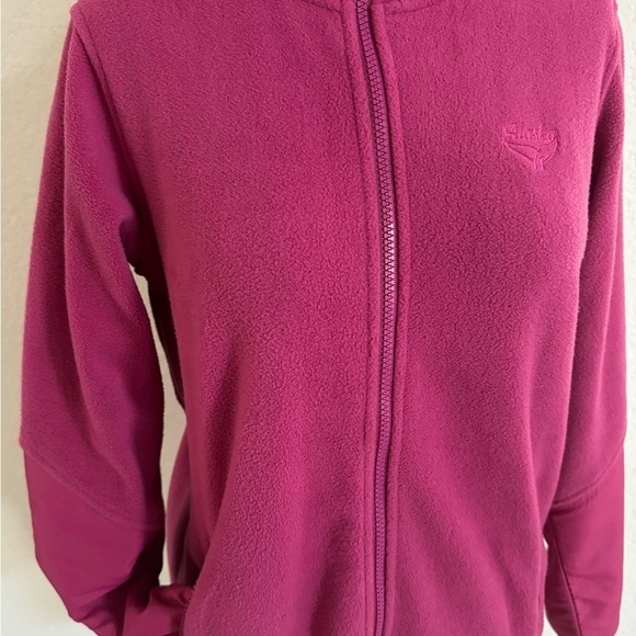 Alaska Unisex Pink Fuchsia Hooded Outdoors Sweatshirt Size‎ Small NWT - Picture 4 of 14